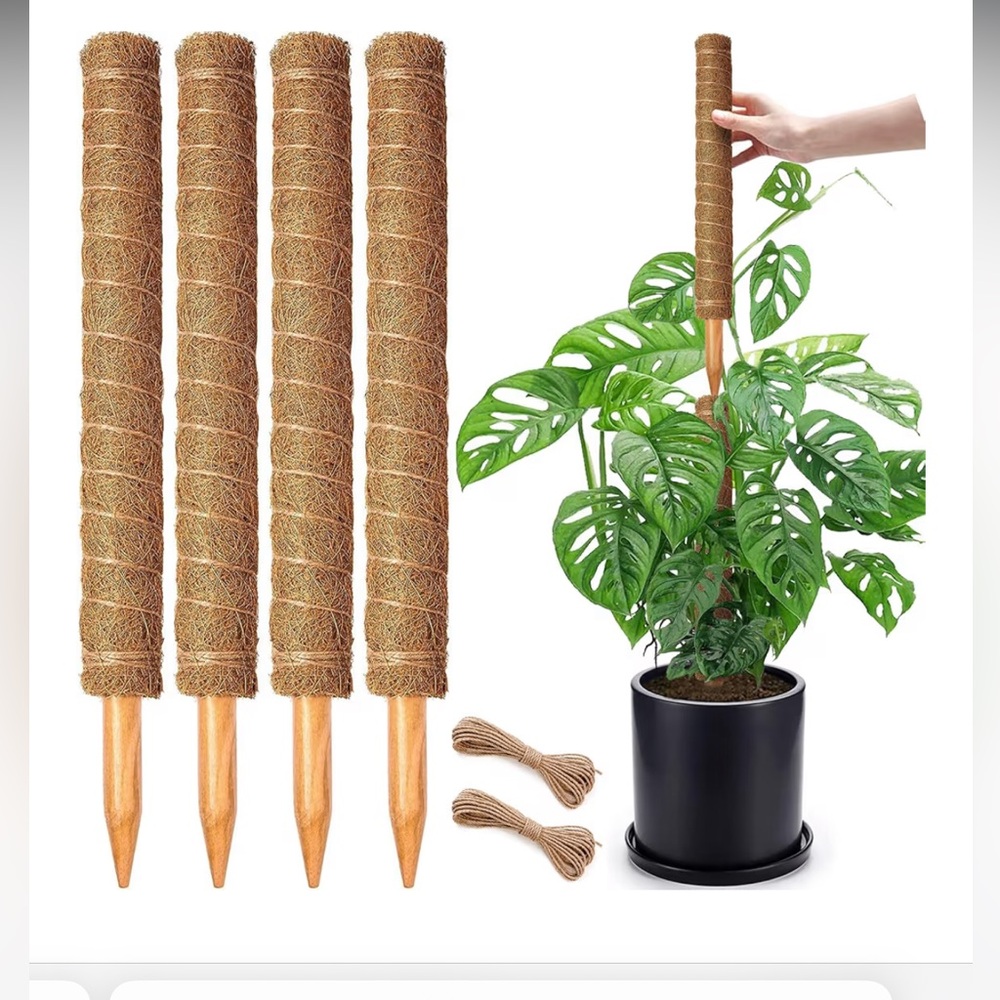 Stackable Moss Poles set of four New for climbing plants
